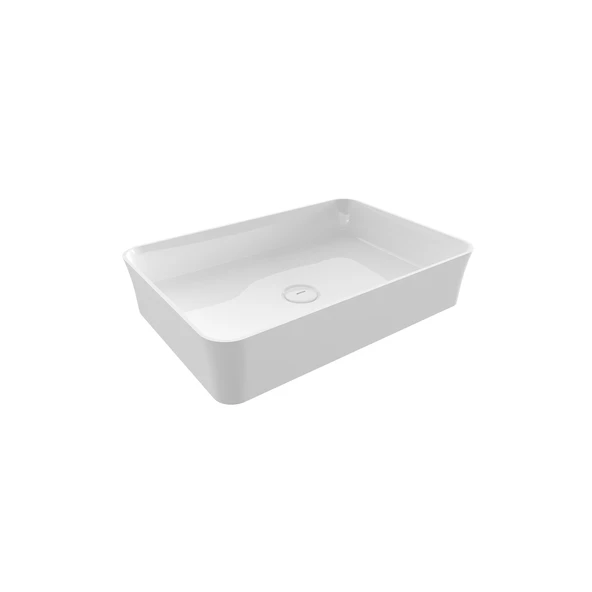 Bocchi Sottile Slim Tezgahüstü Lavabo 55x38 Beyaz 1476-001-0125 ürün görseli 1