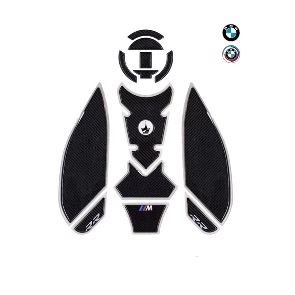 Grippatch BMW S1000RR 2023-2025 ile Uyumlu 14 Parça Full Depo Koruma Ultimate Kaydırmaz Tank Pad Seti ürün görseli 1