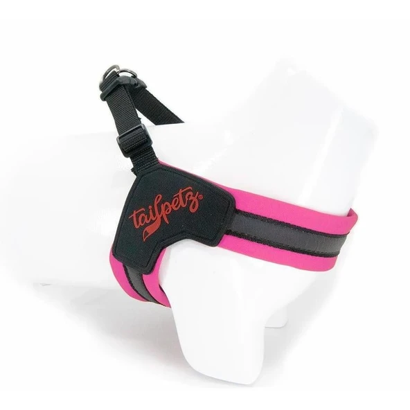 Tailpetz V-Harness Göğüs Tasması Neon Pembe L ürün görseli 1