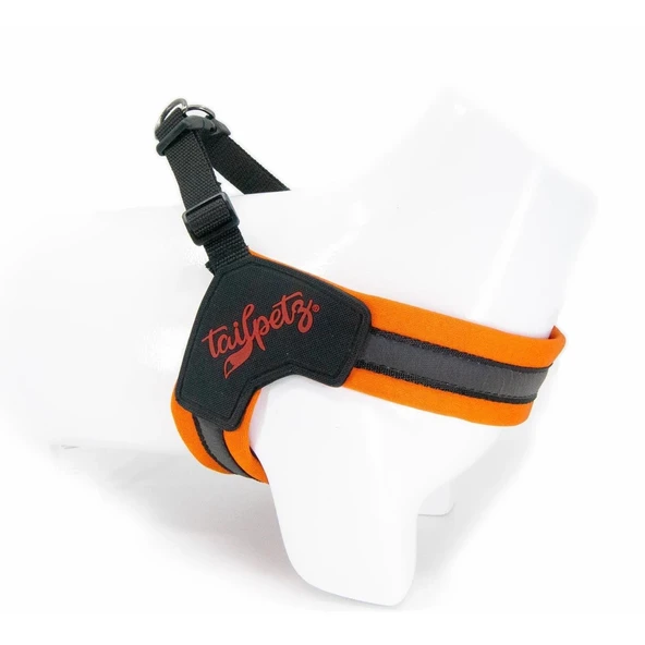 Tailpetz V-Harness Göğüs Tasması Neon Turuncu XS ürün görseli 1