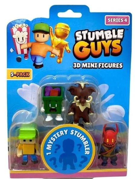Stumble Guys Seri 4 5'li Mini Figür Pıxel Guys ürün görseli 1