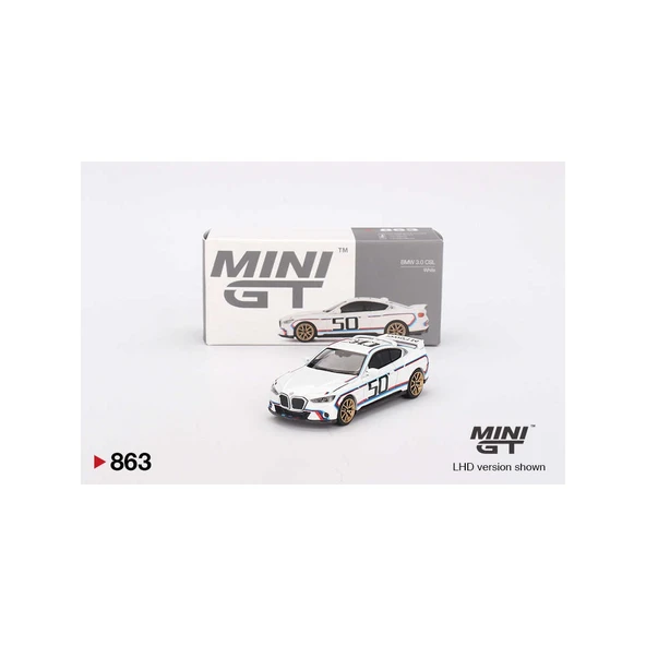 MİNİ GT 1/64 BMW 3.0 CSL WHİTE ürün görseli 1