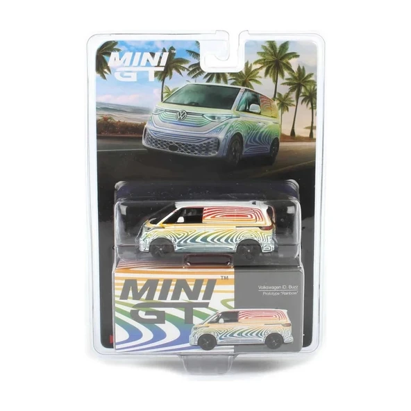 MINI GT VOLKSWAGEN ID.BUZZ RAİNBOW - Resim 2
