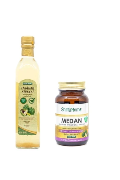 Enginar Sirkesi 500 ml + Medan Kapsülü ürün görseli 1