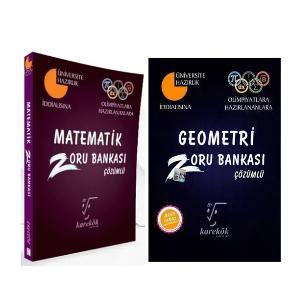 Karekök Yayınları Matematik ve Geometri Zoru Bankası Seti 2 Kitap ürün görseli 1