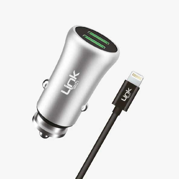 M582 Metal Lightning Kablolu USB Araç Şarj Cihazı ürün görseli 1