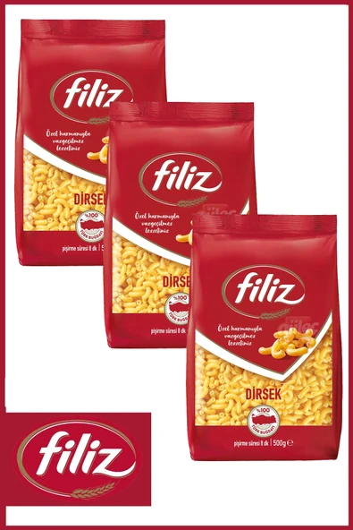 Filiz Dirsek Makarna 500 gr X 3 Adet ürün görseli 1