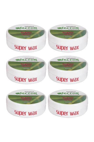 Sector Hairmate Superwax Normal Yeşil Wax 150 Ml 6 Adet ürün görseli 1