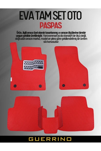 Guerrino AUDİ-Q3-(2011-2018) İÇİN EVA İÇ PASPAS TAKIMI (METAL TOPUKLUK DAHİL) ürün görseli 1