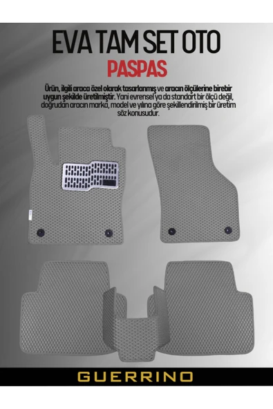 Guerrino FORD-FOCUS 2-HATCHBACK-(2005-2011) İÇİN EVA İÇ PASPAS TAKIMI (METAL TOPUKLUK DAHİL) ürün görseli 1