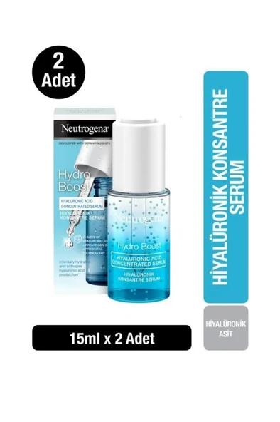 Neutrogena Hydro Boost Hyaluronik Konsantre Serum 15 ml x 2 Adet ürün görseli 1