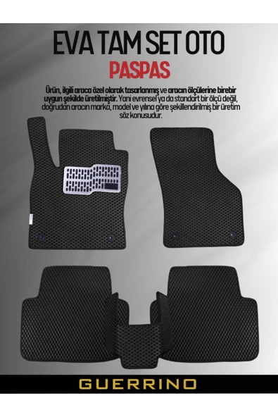 Guerrino PORSCHE-CAYENNE-(2011-2017) İÇİN EVA İÇ PASPAS TAKIMI (METAL TOPUKLUK DAHİL) ürün görseli 1