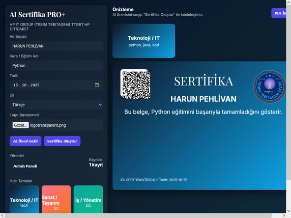 AI Sertifika PRO+ - Resim 3