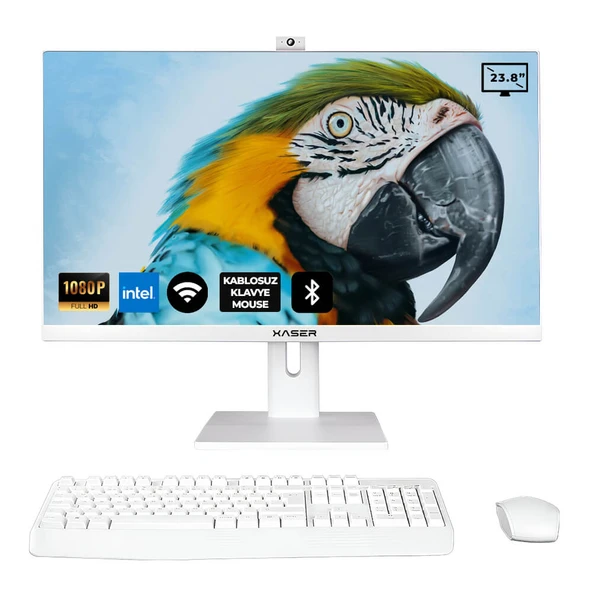 Xaser Xs140 i3 4130 16GB Ram 512GB SSD 23.8" Webcam + Wifi + BT All In One Bilgisayar ürün görseli 1