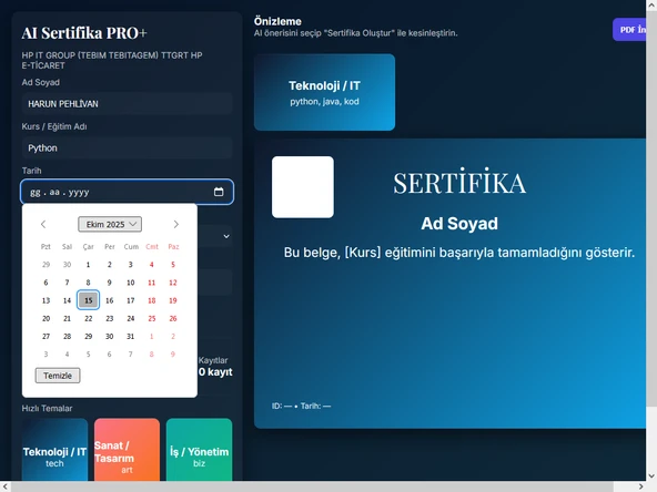 AI Sertifika PRO+ - Resim 2
