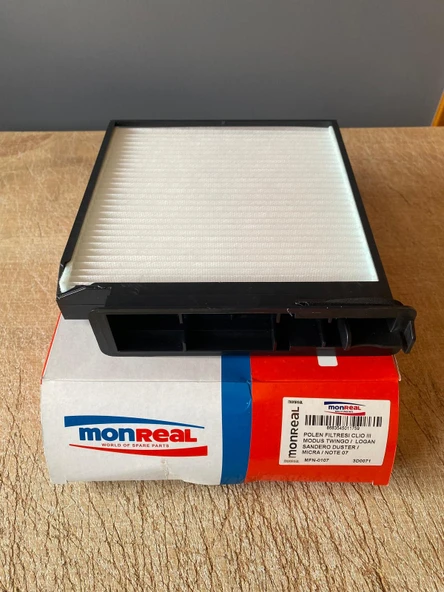 Monreal MFN-0107 Polen Filtresi CLIO MODUS TWINGO LOGAN SANDERO DUSTER MICRA NOTE 7701062227 8201370532 ürün görseli 1