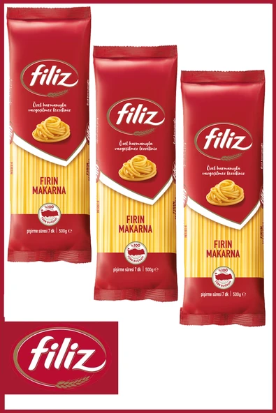 Filiz Fırın Makarna 500 gr X 3 Adet ürün görseli 1