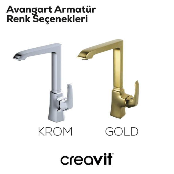 Avangart Mutfak Armatürü Krom - Resim 4