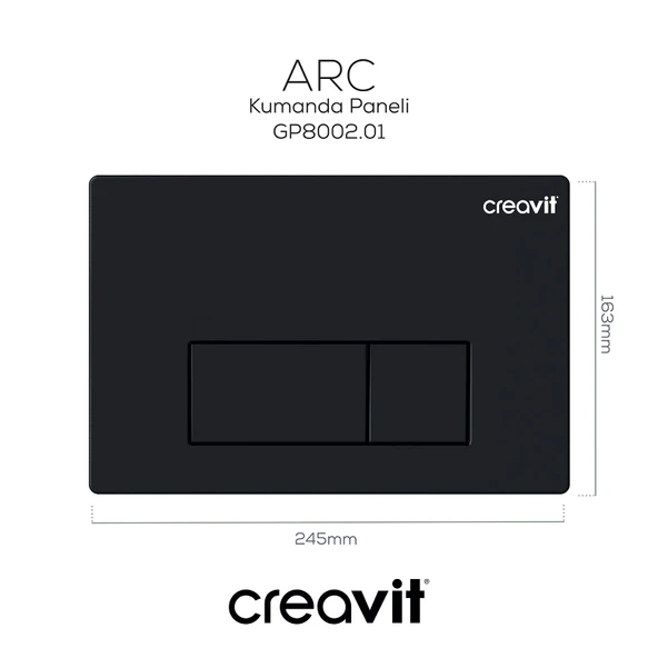 Arc Mat Siyah Boyalı Kumanda Paneli - Resim 4