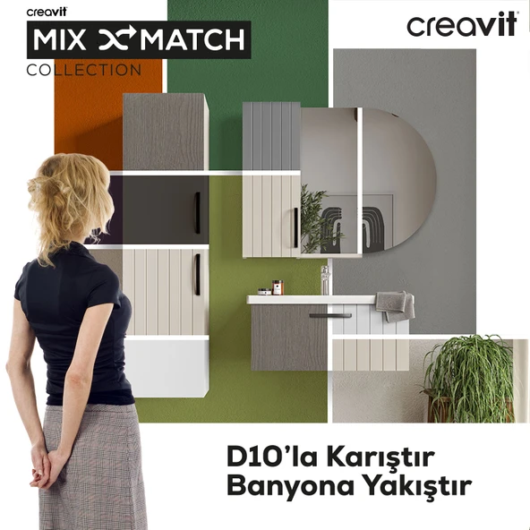 D20 30cm SOL Boy Dolabı Gri (Demonte) - Resim 4