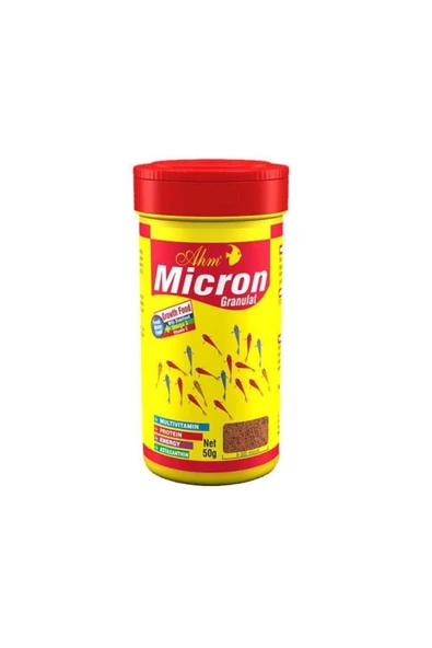 Ahm Micron Yavru Balıklar Için Büyütme Yemi 100ml ürün görseli 1