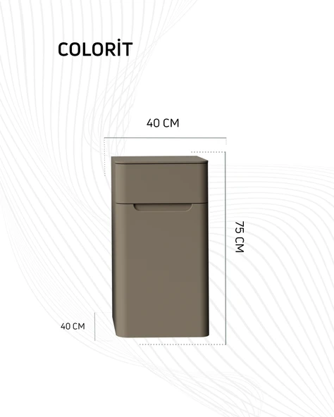 Colorit Boy Dolabı 40x75 cm Ocean - Resim 3