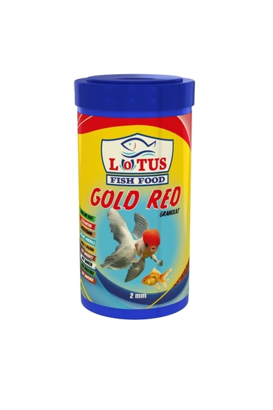 Lotus Gold Red 250ml Algae Astaxanthin Renk Japon Balığı Yemi 90 Gr ürün görseli 1