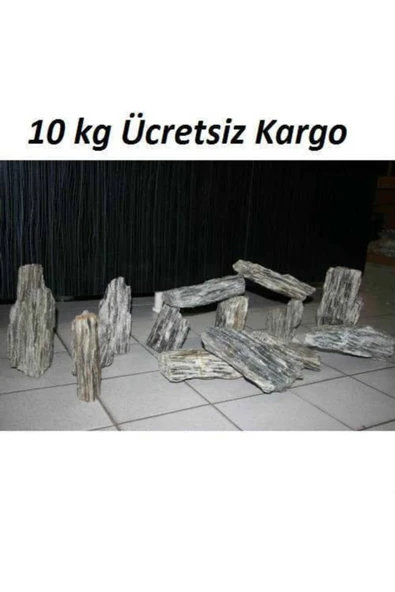 10 Kg Gnays Kaya Orijinal 1.kalite Doğal Dekoratif Simli Gnays ürün görseli 1