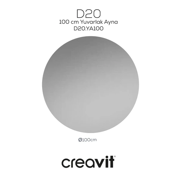 D20 100 Cm Yuvarlak Ayna ürün görseli 1