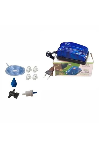 Xinyou Ap-308 Tek Çıkışlı Akvaryum Hava Motoru 3.5 L/m 3w Ve Hava Seti ürün görseli 1