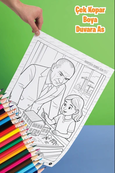 Atatürk Boyama Kitabı - Resim 7