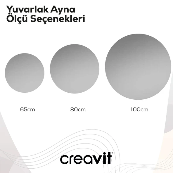D20 65 Cm Yuvarlak Ayna - Resim 3