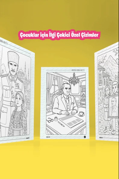 Atatürk Boyama Kitabı - Resim 6