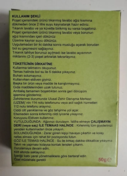 MAXFRESH LAVABO AÇICI 50 gr - Resim 2