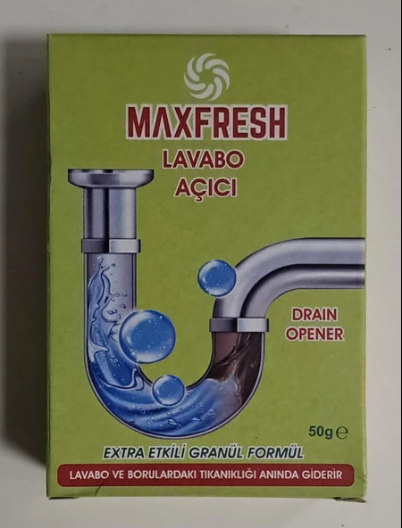 MAXFRESH LAVABO AÇICI 50 gr ürün görseli 1