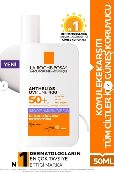 La Roche Posay Anthelios Uvmune 400 Anti-dark Spots Fluid ürün görseli 1