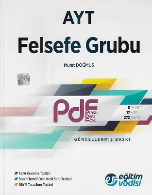 AYT Felsefe Grubu Planlı Ders Föyü Video Anlatım Destekli Eğitim Vadisi Yaınları ürün görseli 1