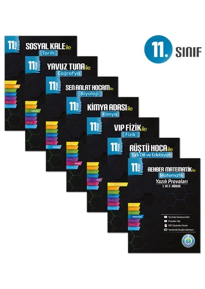 11. Sınıf Yazılı Provaları Seti - 7 Kitap 1 ve 2. Dönem - Tonguç Yayınları ürün görseli 1