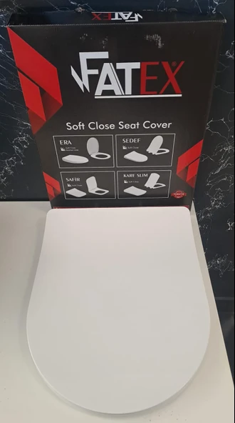 FATEX SEDEF SOFT ( 36 x 45 cm ) YAVAŞ KAPANAN PLASTİK KLOZET KAPAĞI ürün görseli 1