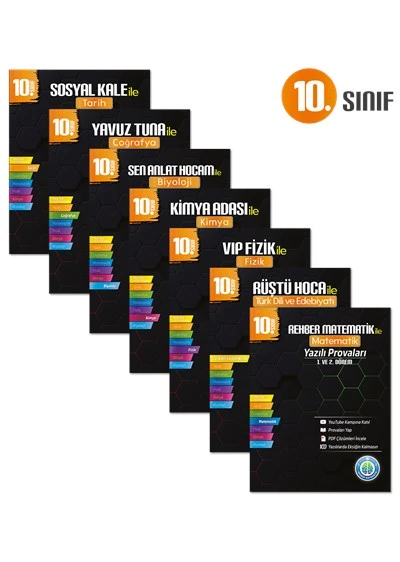 10. Sınıf Yazılı Provaları Seti - 7 Kitap 1 ve 2. Dönem - Tonguç Yayınları ürün görseli 1