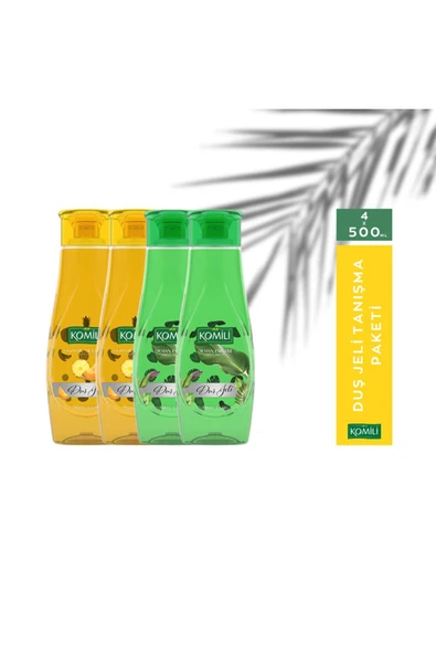 Komili 2X Egzotik Meyveler 2X Orman Esintisi Duş Jeli 4x500 ml ürün görseli 1