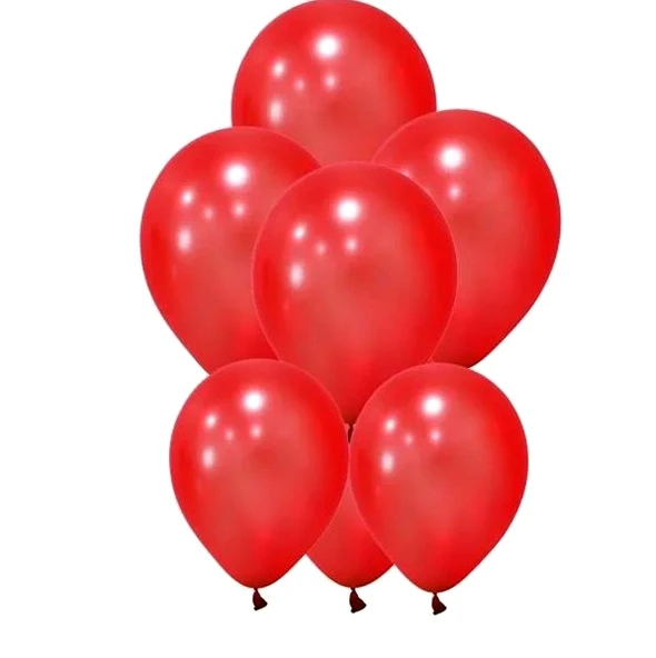 Kırmızı Düz Balon Renkli Paketli Balon 12 Inç - 100 Adet ürün görseli 1