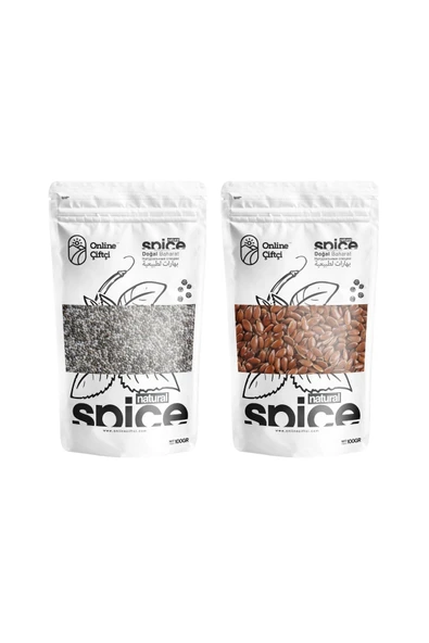 Online Çiftçi Chia ve Keten Tohumu İkili Set 2x100Gr ürün görseli 1