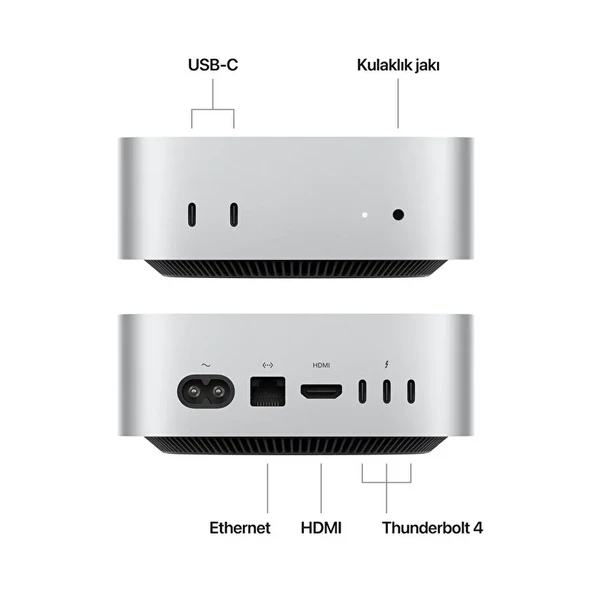 Mac Mini MU9E3TU/A Apple M4 16 GB 512 GB SSD Mini PC ürün görseli 1