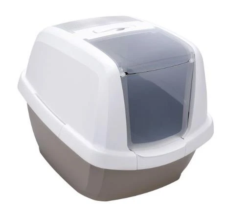 Imac Maddy Üstü Açılabilen Kapalı Kedi Tuvaleti  Gri ürün görseli 1