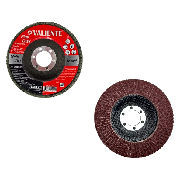 Fixonic Valiente VAL15502 115mm 80 Kum Flap Disk/Zımpara ürün görseli 1