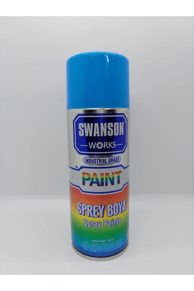 1tech Swanson Works Mavi Renk Sprey Boya 400 Ml - Resim 2