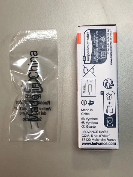 5 ADET OSRAM  64428 Oven 12V 20W G4 Halolen Lamba ürün görseli 1