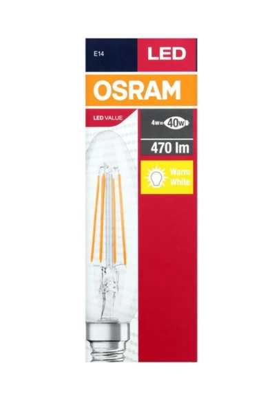 Osram Value 4w(40w) Rustik Led Mum Ampul E14 ürün görseli 1