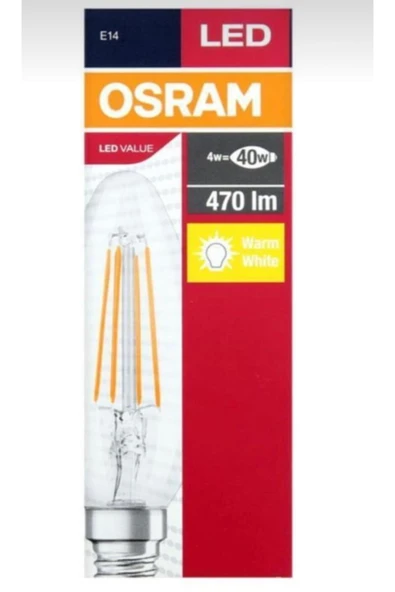 Osram Value 4w (40w) Rustik Led Mum Ampül E14 ürün görseli 1